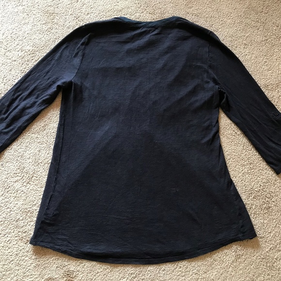 Calvin Klein Women Top Blouse Shirt Navy - Picture 5 of 8